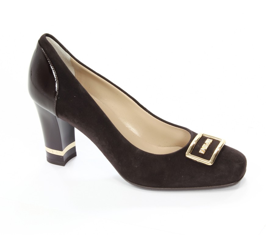 Fabiani Czółenka Damskie 5419 Camoscio 4579 TDM Vernice TDM 