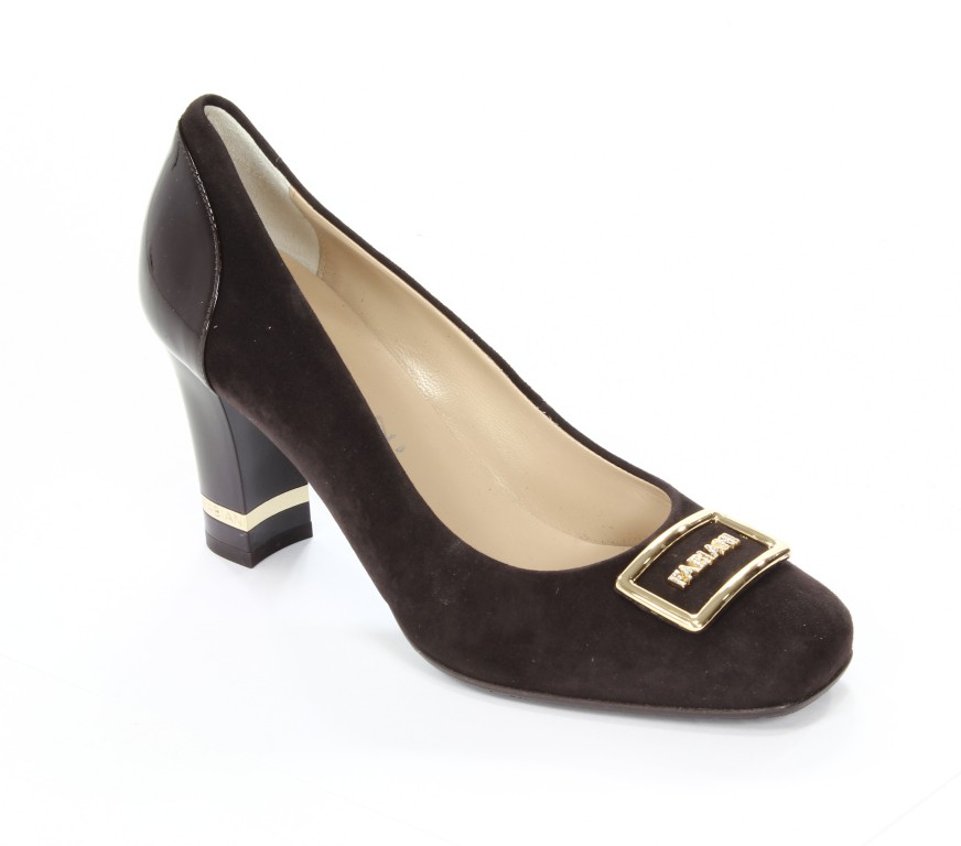 Fabiani Czółenka Damskie 5419 Camoscio 4579 TDM Vernice TDM 