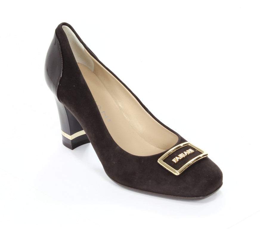 Fabiani Czółenka Damskie 5419 Camoscio 4579 TDM Vernice TDM 