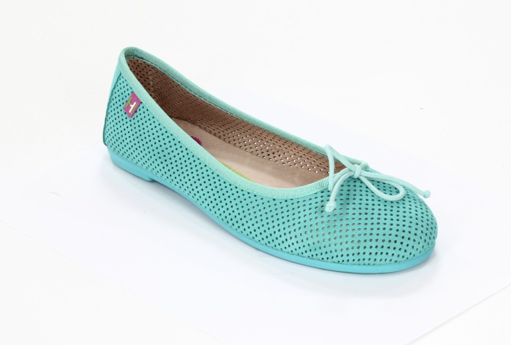 Hispanitas Baleriny Damskie HV37737 Crosta-V3 Jade 