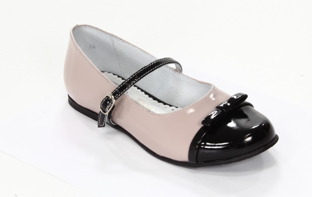 Zarro Baleriny Młodzieżowe 40/64 Beż Lakier  r.37-38