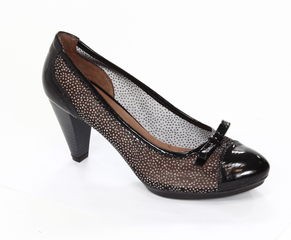 Hispanitas Czółenka Damskie HV13567 Sumatra Negro Galaxy Negro 