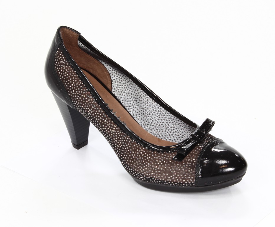 Hispanitas Czółenka Damskie HV13567 Sumatra Negro Galaxy Negro 