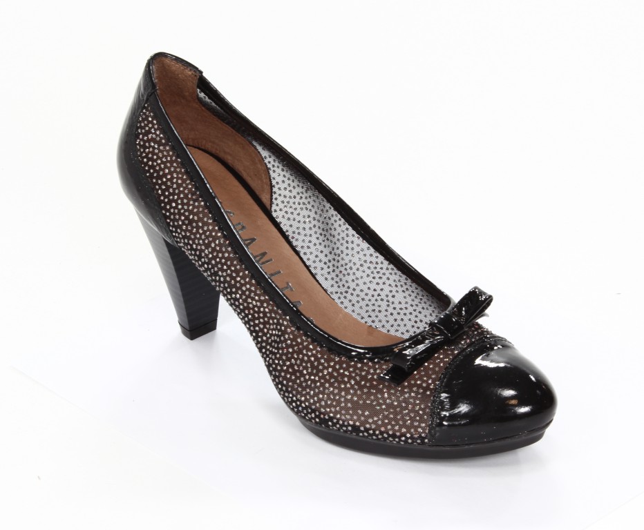 Hispanitas Czółenka Damskie HV13567 Sumatra Negro Galaxy Negro 