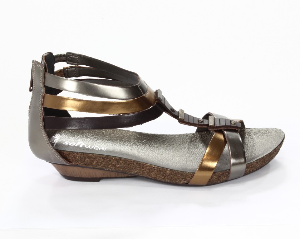 Clarks Sandały Damskie 20350133 4 050 Olivia Flame Metallic Combi 