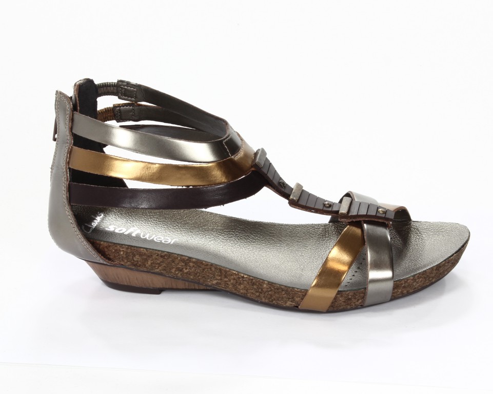 Clarks Sandały Damskie 20350133 4 050 Olivia Flame Metallic Combi 