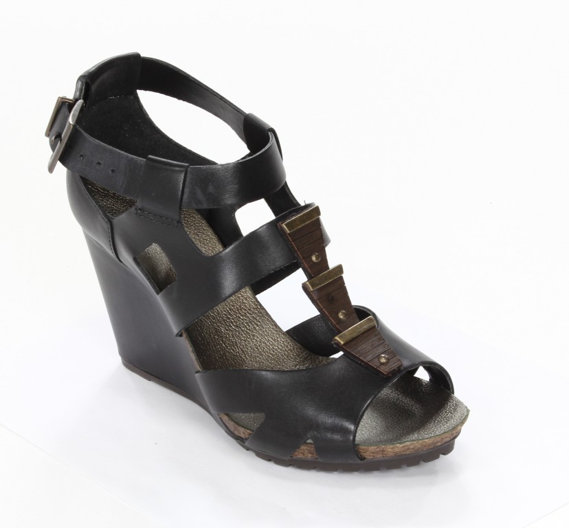 Clarks Sandaly Damskie 20349483 4 040 Sequin Flash Black Leather 