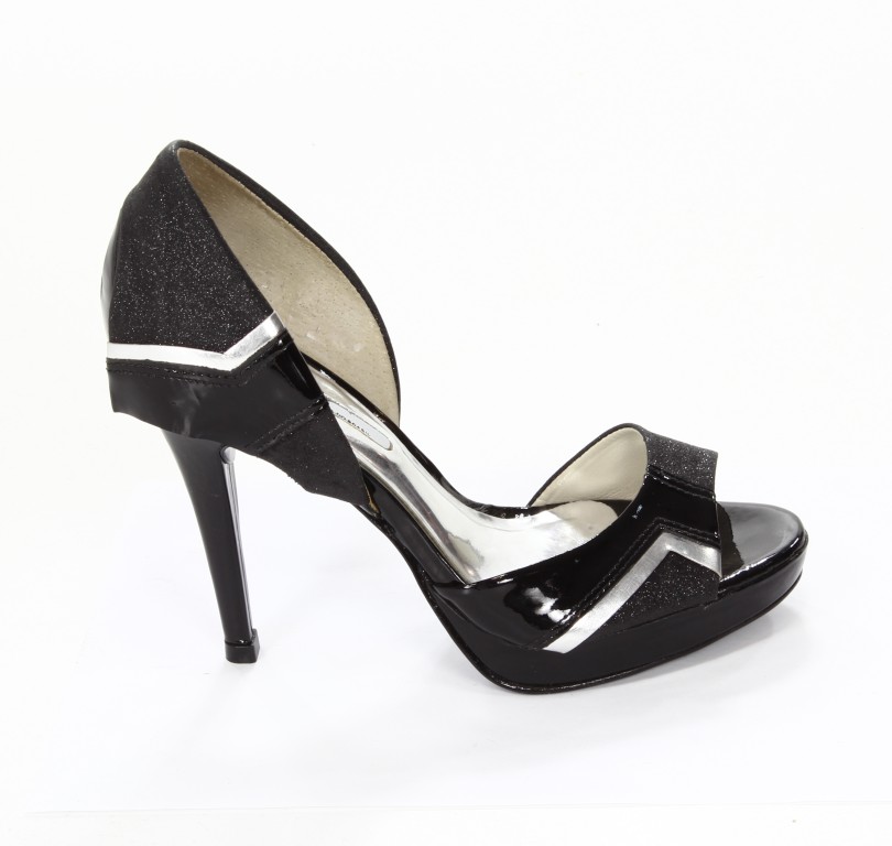 Satryani Sandały 10027 Raele Tec/ Preto Verniz 