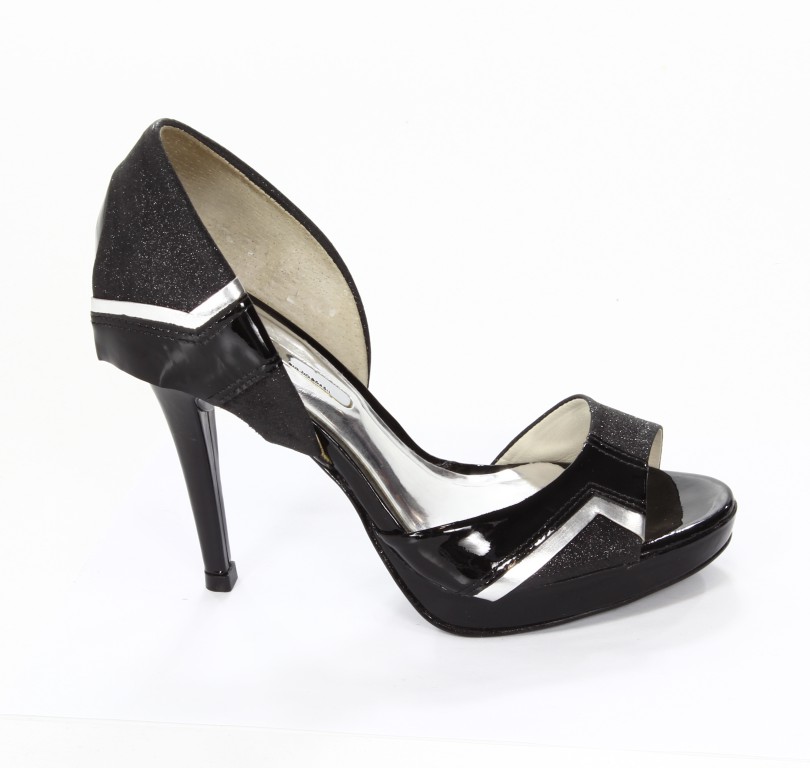 Satryani Sandały 10027 Raele Tec/ Preto Verniz 