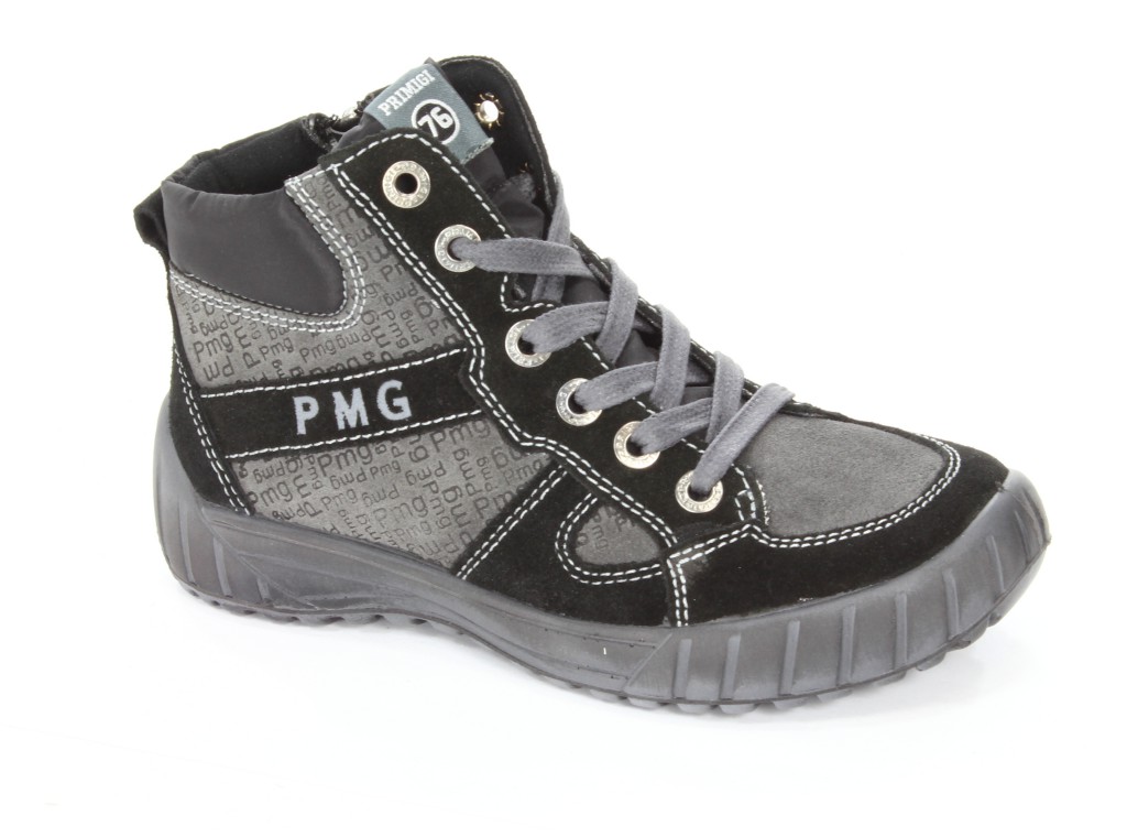 Primigi Trzewiki Młodzieżowe 97071-00 Sanni Scamosciato/Nero-Gri r.36-38