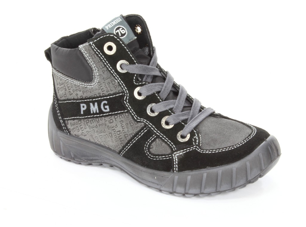 Primigi Trzewiki Młodzieżowe 97071-00 Sanni Scamosciato/Nero-Gri r.36-38