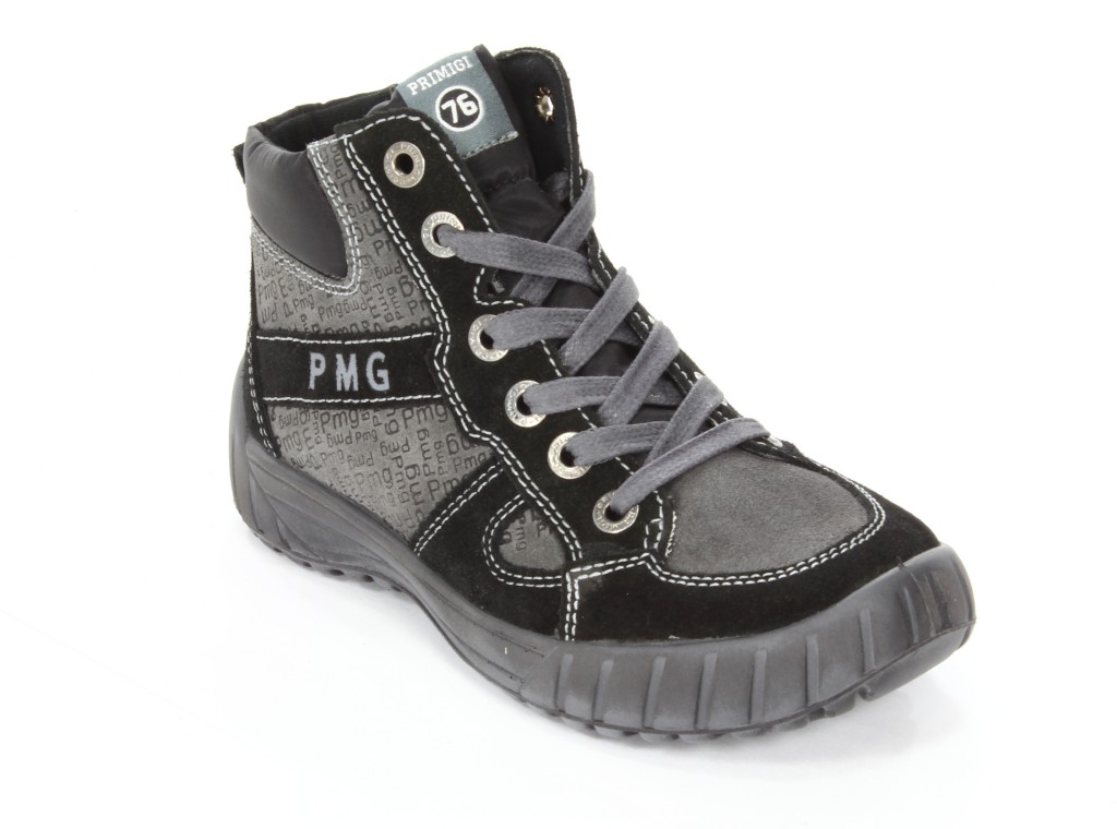 Primigi Trzewiki Młodzieżowe 97071-00 Sanni Scamosciato/Nero-Gri r.36-38