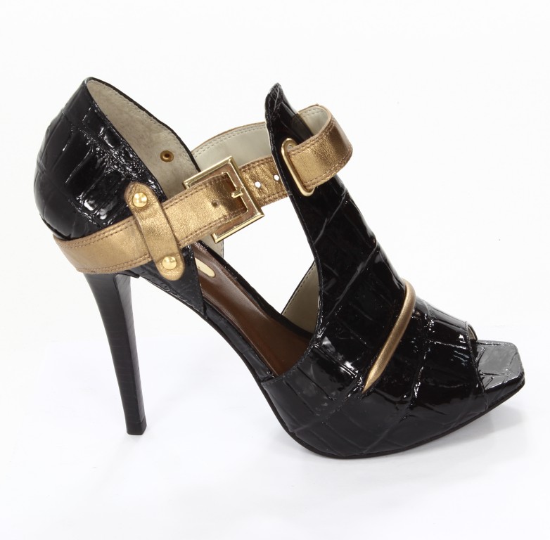 Satryani Sandały 5602 Barbara Croco/ Metalizado Bronze