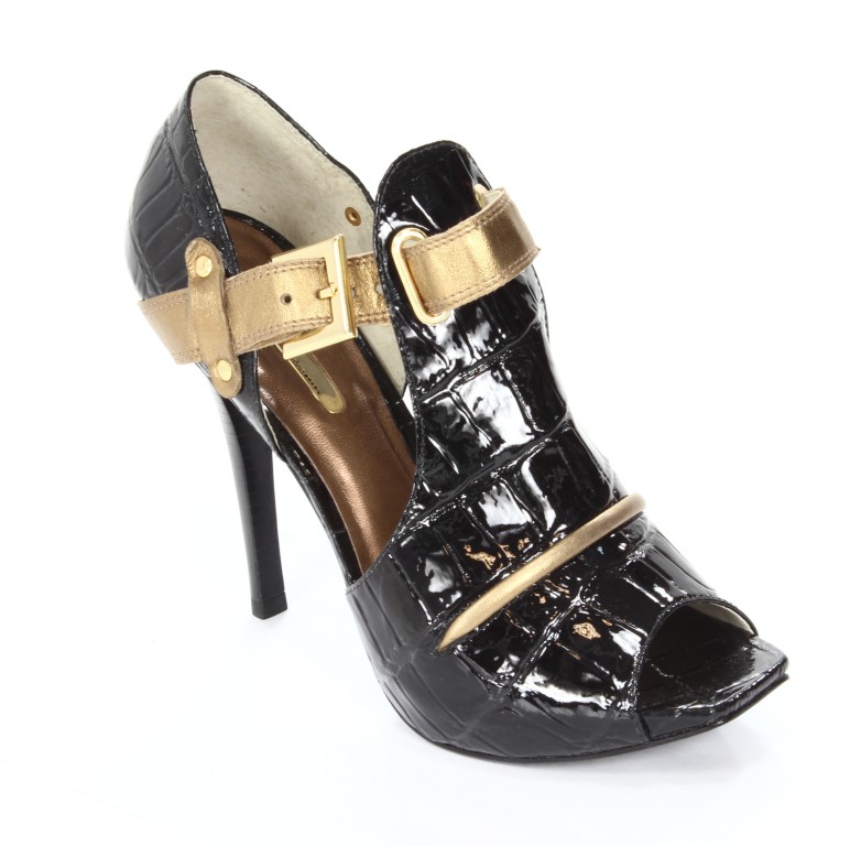 Satryani Sandały 5602 Barbara Croco/ Metalizado Bronze