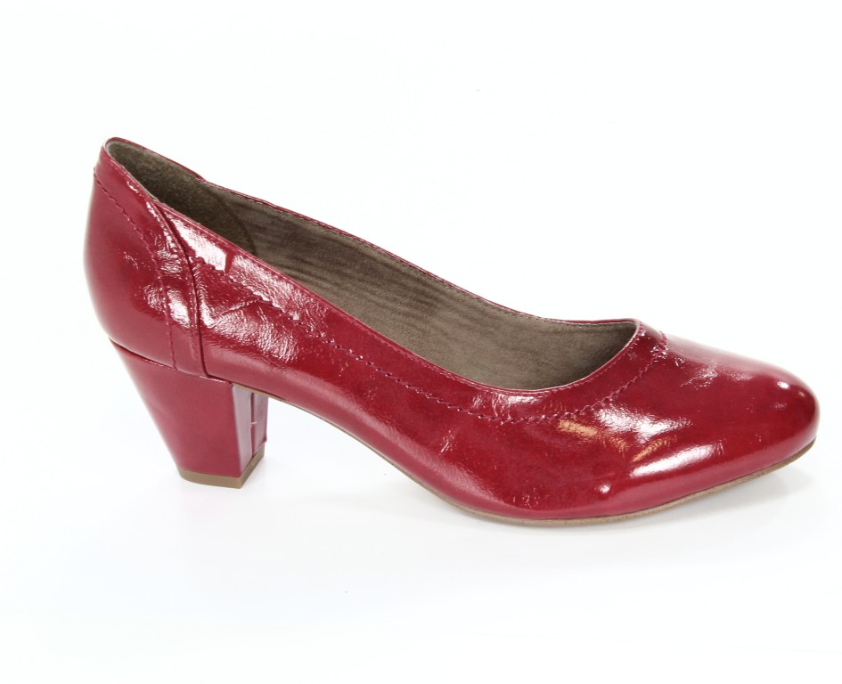Jana Czółenka Damskie 8-22460-21 Red Patent -505- 