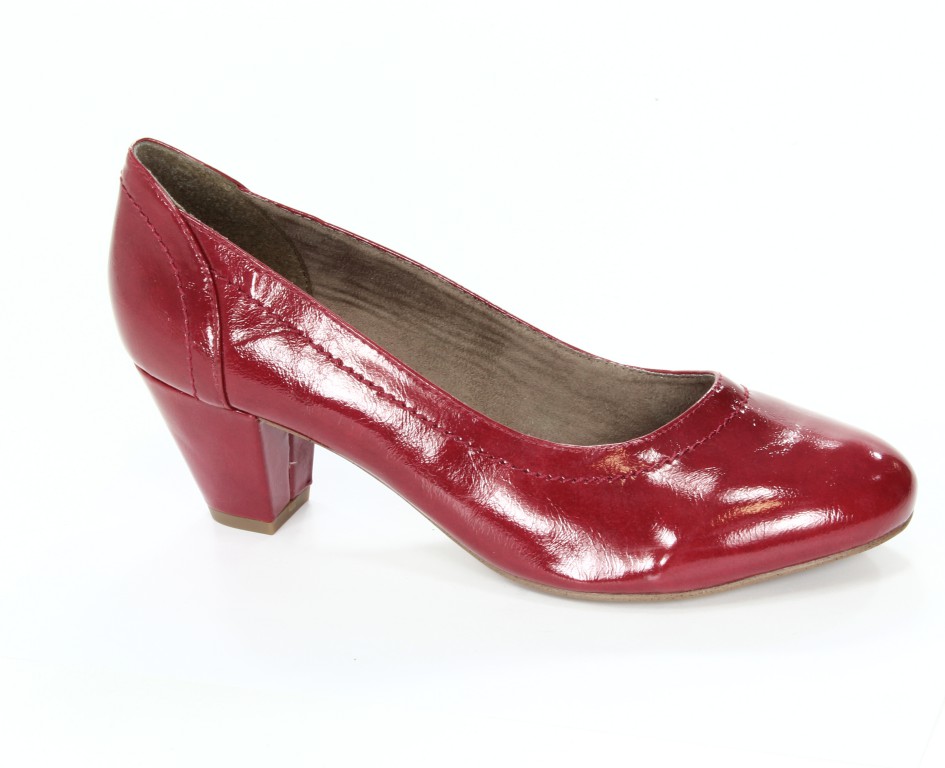 Jana Czółenka Damskie 8-22460-21 Red Patent -505- 