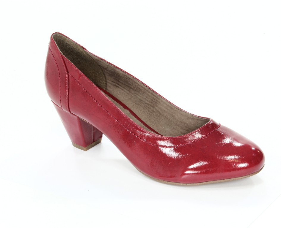 Jana Czółenka Damskie 8-22460-21 Red Patent -505- 