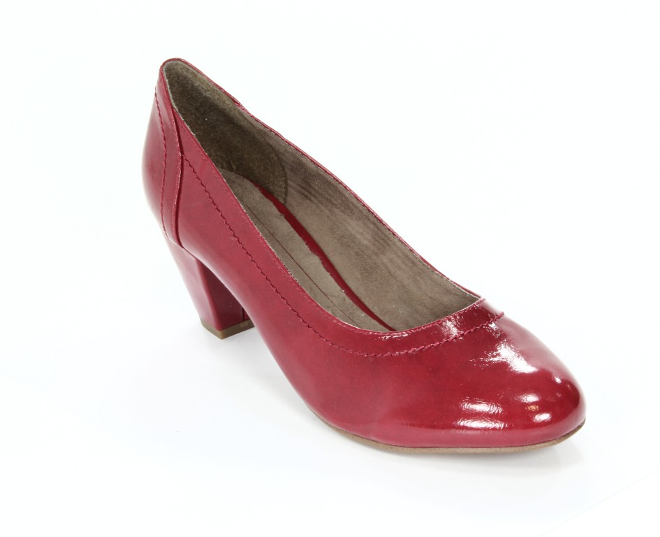Jana Czółenka Damskie 8-22460-21 Red Patent -505- 