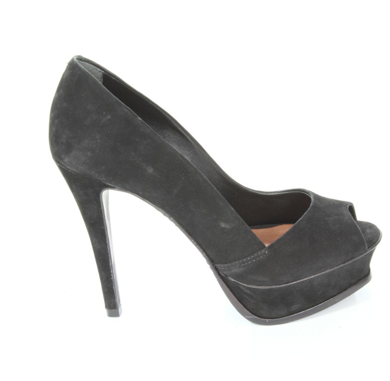 Schutz Czółenka Damskie 4204 1001 0001 0001 Nubuck Preto 