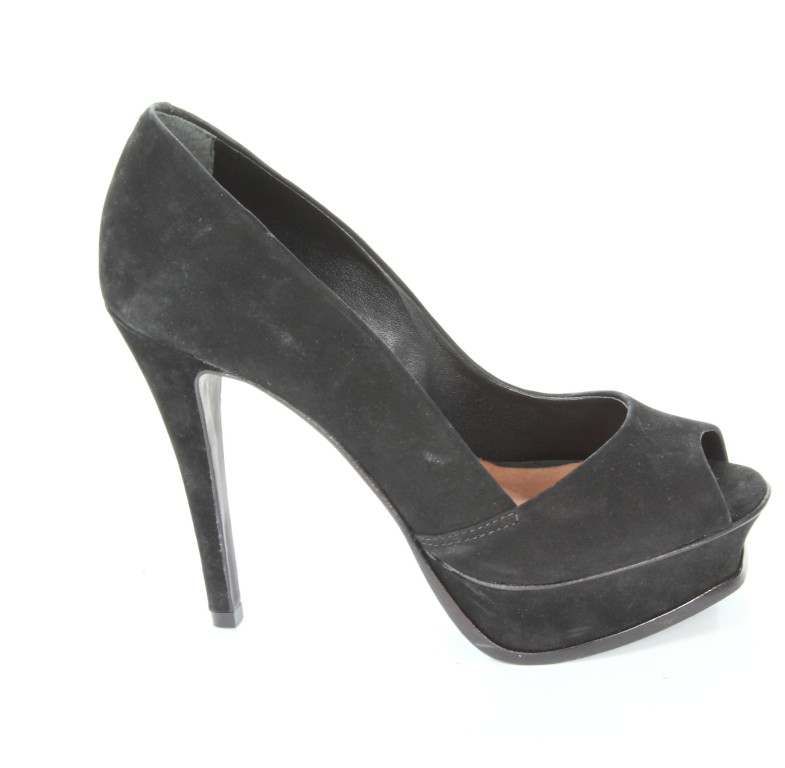 Schutz Czółenka Damskie 4204 1001 0001 0001 Nubuck Preto 