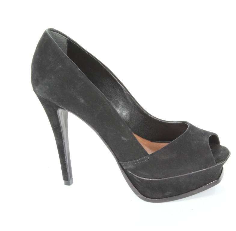 Schutz Czółenka Damskie 4204 1001 0001 0001 Nubuck Preto 