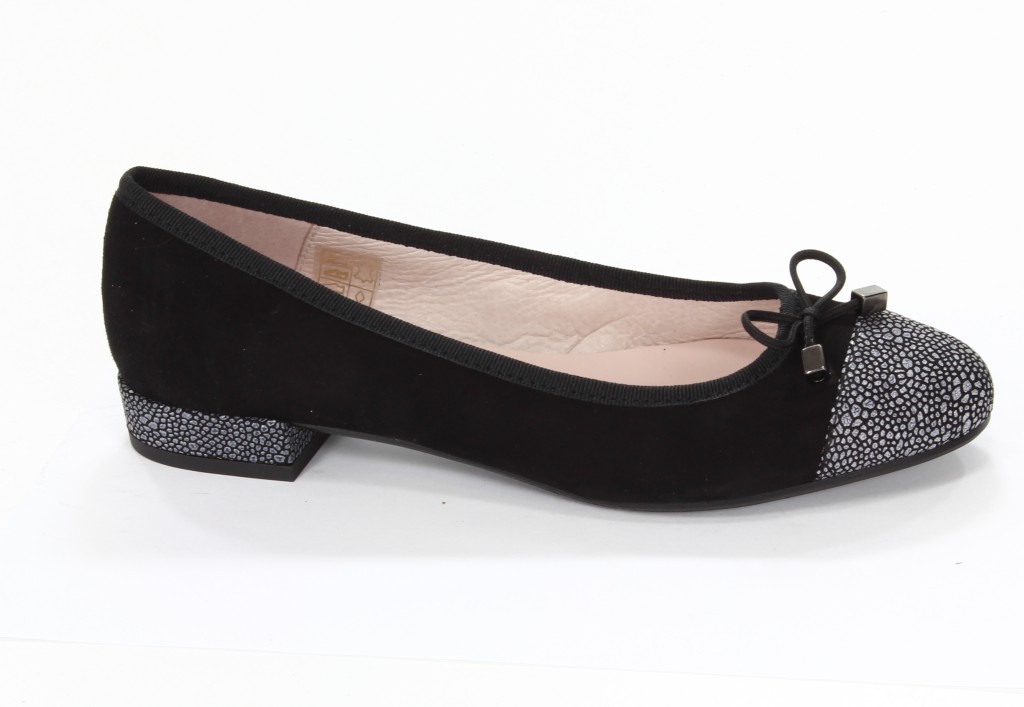 Milto Baleriny Damskie RV-26601 Ante Negro 