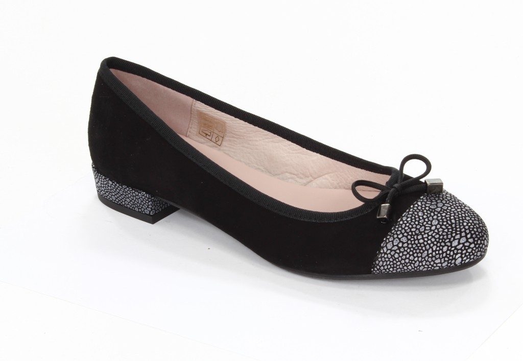 Milto Baleriny Damskie RV-26601 Ante Negro 