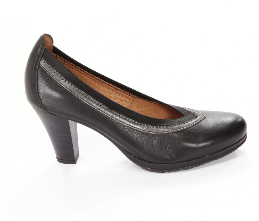 Hispanitas Czółenka Damskie HI38566 Sauvage-I3 Negro Old Metal-I3 Acero