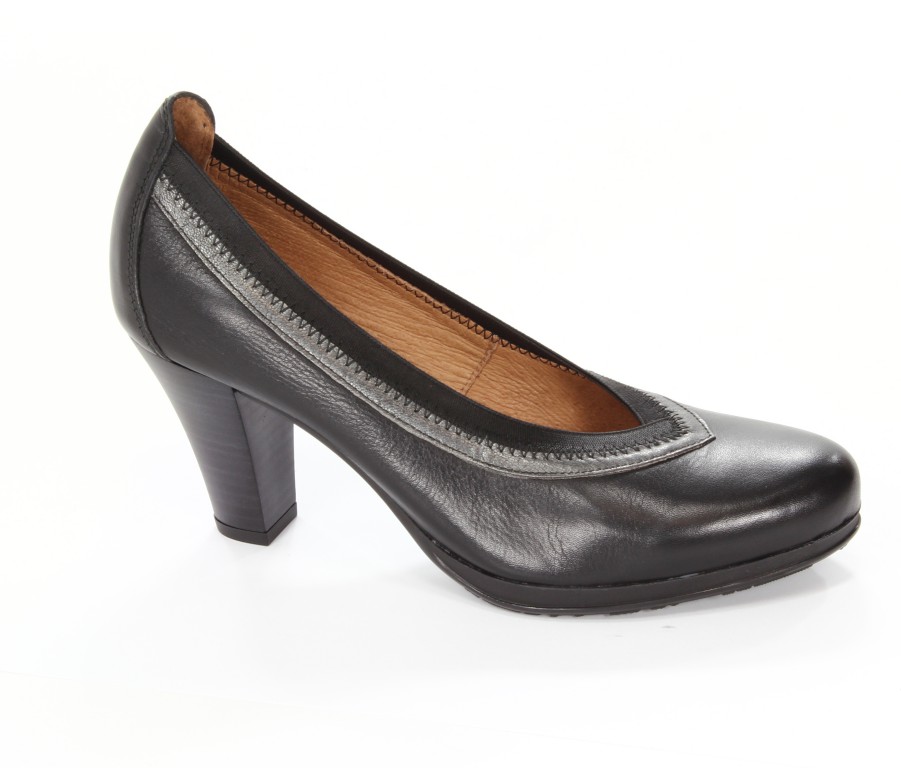 Hispanitas Czółenka Damskie HI38566 Sauvage-I3 Negro Old Metal-I3 Acero