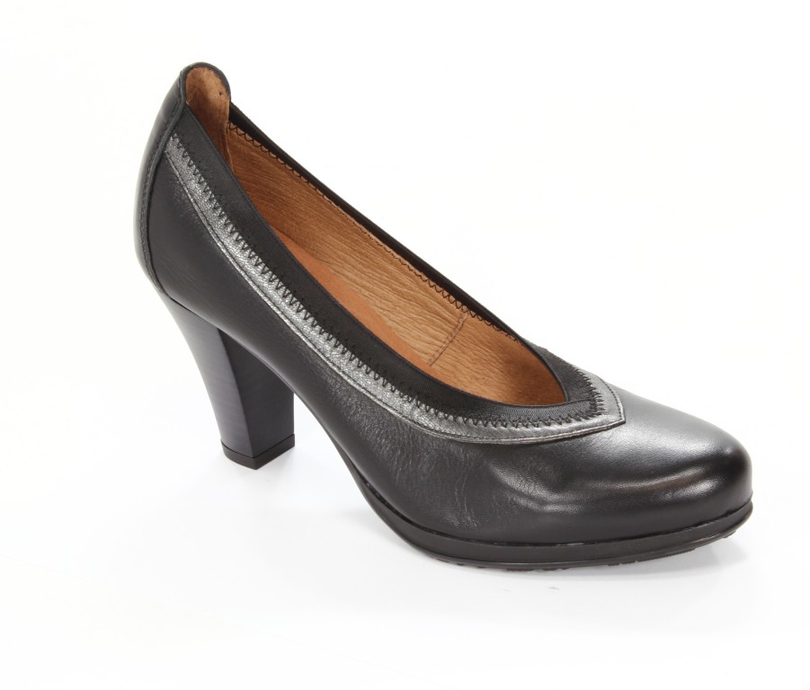 Hispanitas Czółenka Damskie HI38566 Sauvage-I3 Negro Old Metal-I3 Acero