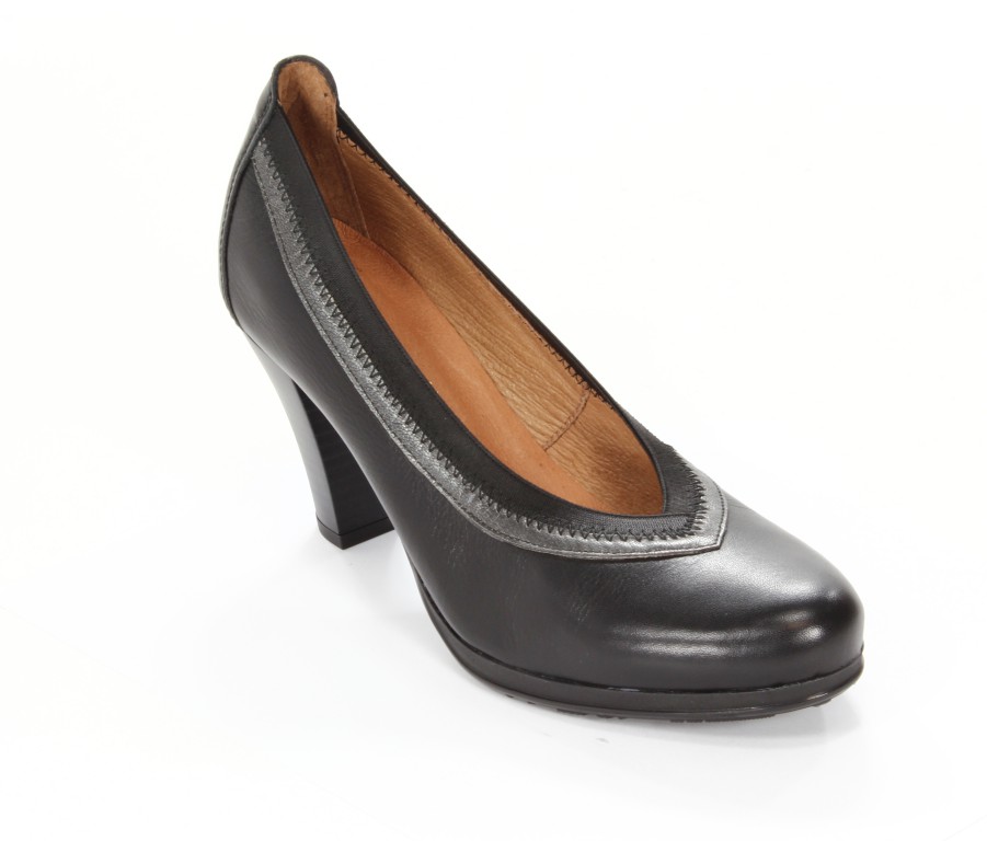 Hispanitas Czółenka Damskie HI38566 Sauvage-I3 Negro Old Metal-I3 Acero