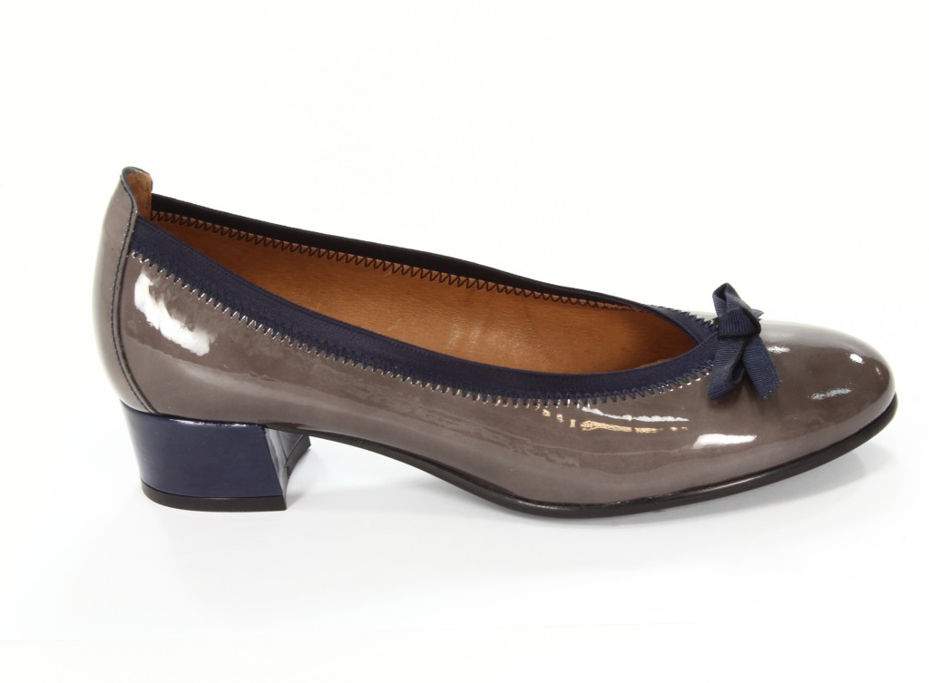Hispanitas Czółenka Damskie HI38501 Vernice-I3 Antracita Vernice-I3 Blue 