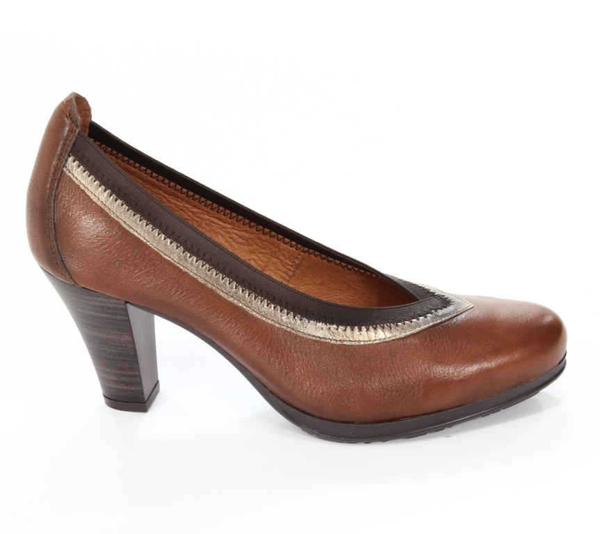 Hispanitas Czółenka Damskie HI38566 Sauvage-I3 Cuero Old Metal-I3 Bronce