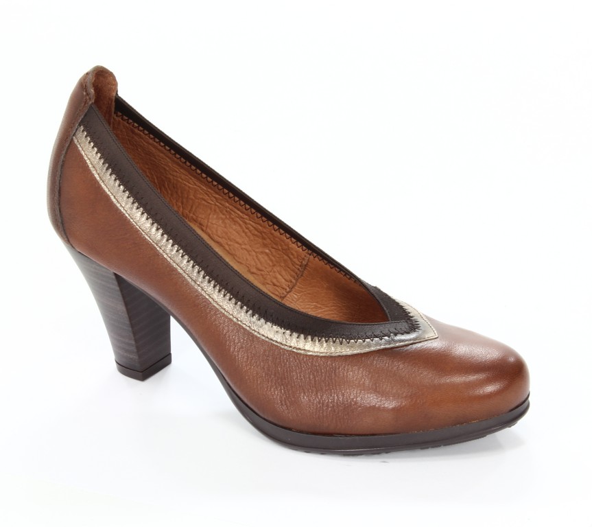 Hispanitas Czółenka Damskie HI38566 Sauvage-I3 Cuero Old Metal-I3 Bronce