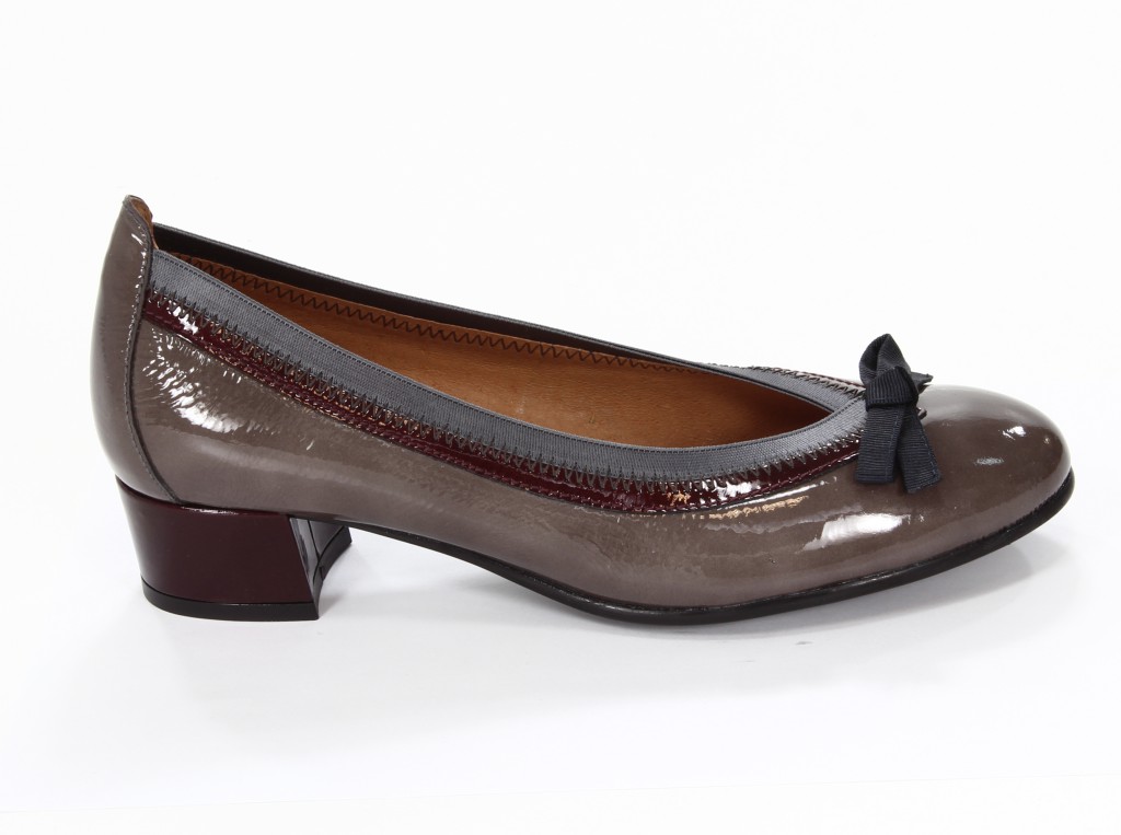 Hispanitas Czółenka Damskie HI38518 Vernice-I3 Antracita Vernice-I3 Bordo