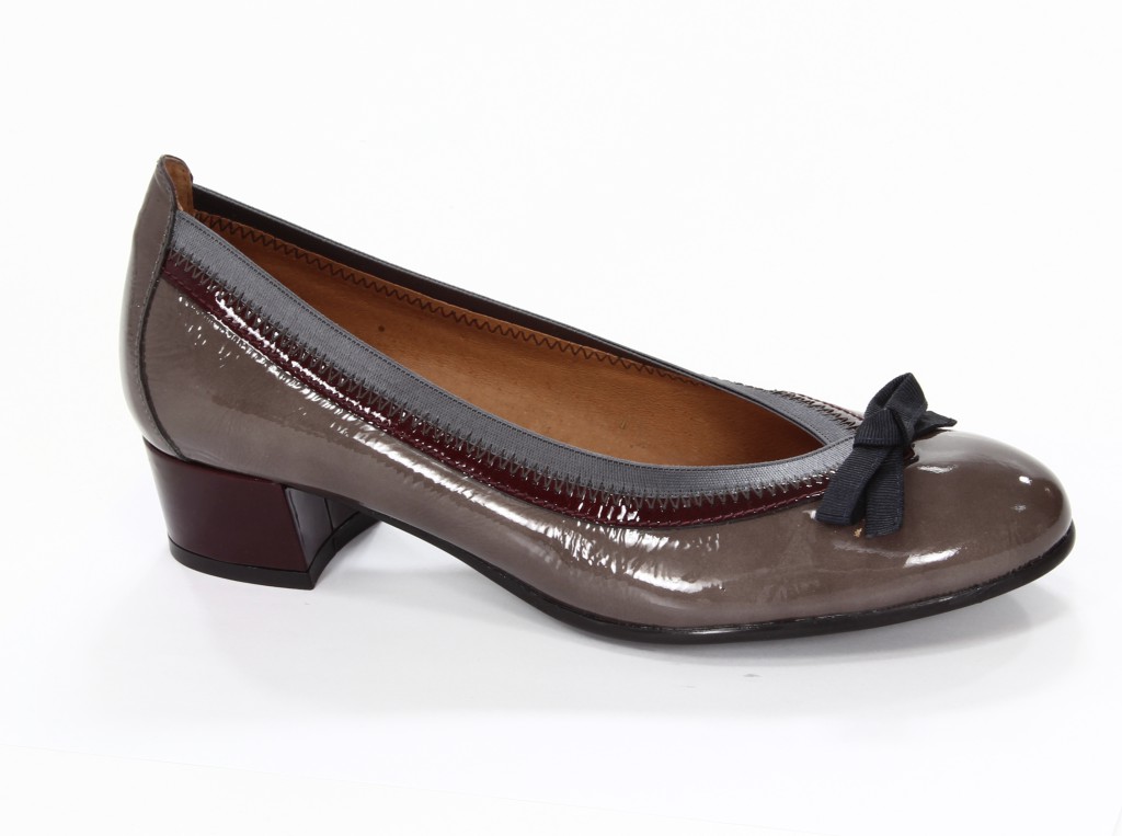 Hispanitas Czółenka Damskie HI38518 Vernice-I3 Antracita Vernice-I3 Bordo