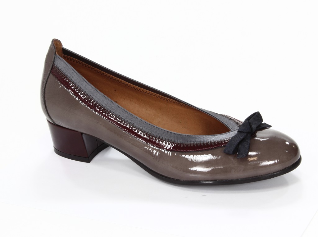 Hispanitas Czółenka Damskie HI38518 Vernice-I3 Antracita Vernice-I3 Bordo