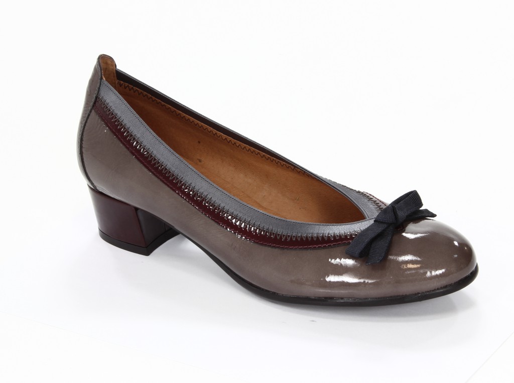 Hispanitas Czółenka Damskie HI38518 Vernice-I3 Antracita Vernice-I3 Bordo