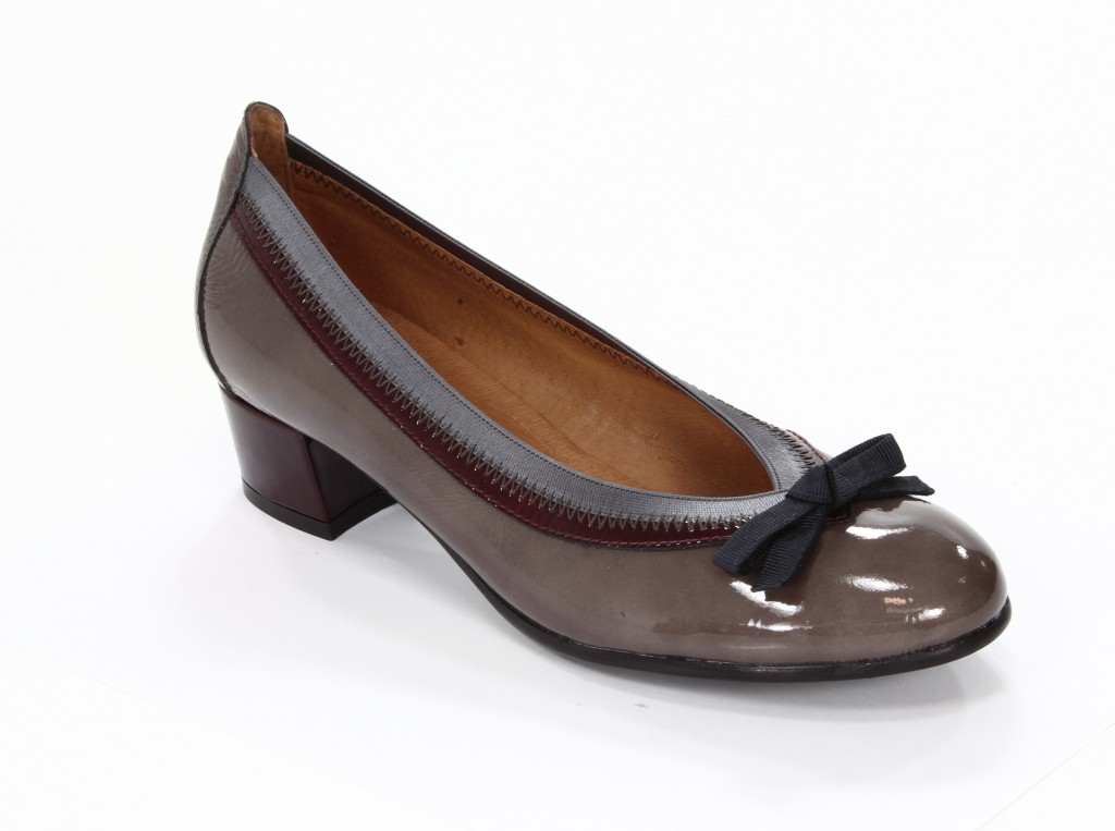 Hispanitas Czółenka Damskie HI38518 Vernice-I3 Antracita Vernice-I3 Bordo
