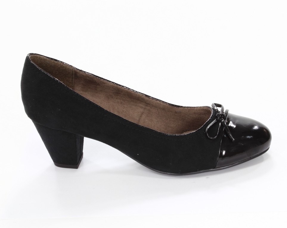 Jana Czółenka Damskie 8-22462-21 Black -001- 
