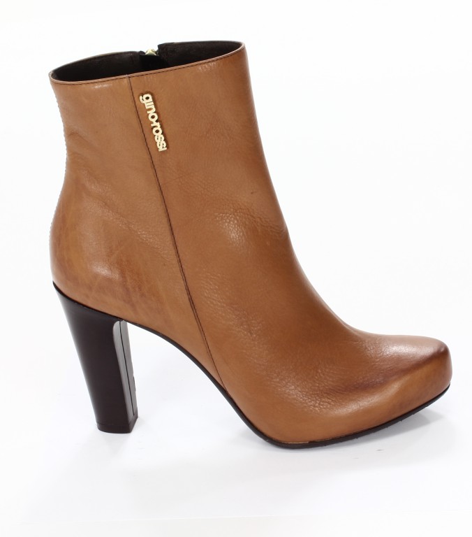 Gino Rossi Botki Damskie DBF451 Koniak 