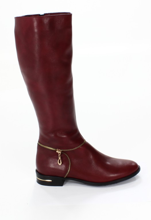 Mr.Tops Kozaki Damskie 1700 Bordo Gold 
