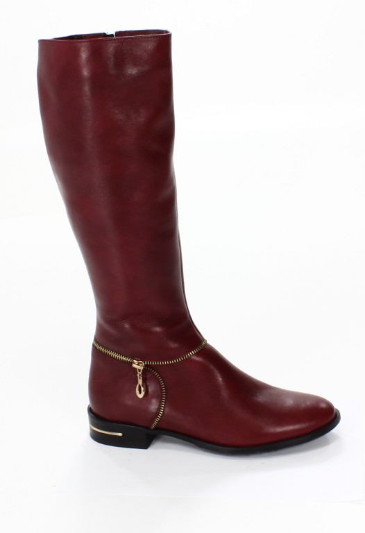 Mr.Tops Kozaki Damskie 1700 Bordo Gold 