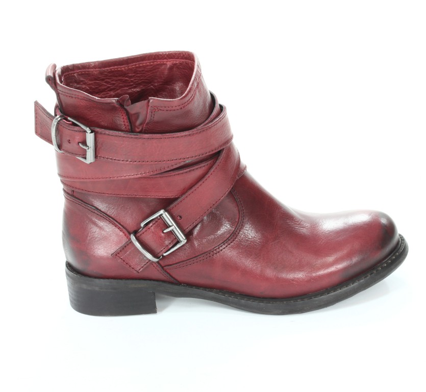 Rose Noire Trzewiki Damskie CL032 Vacchetta Rosso