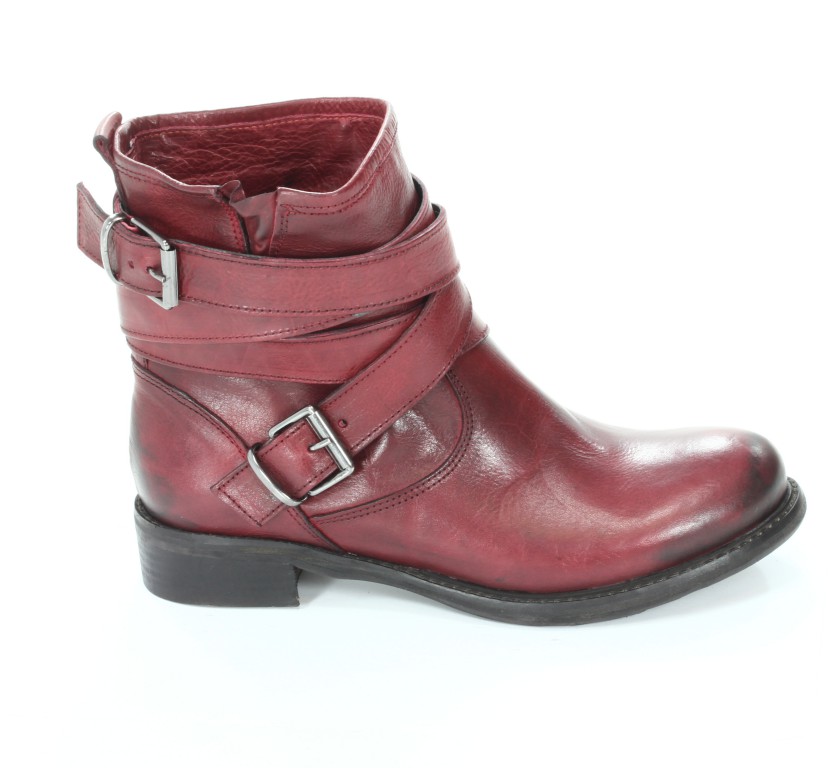 Rose Noire Trzewiki Damskie CL032 Vacchetta Rosso