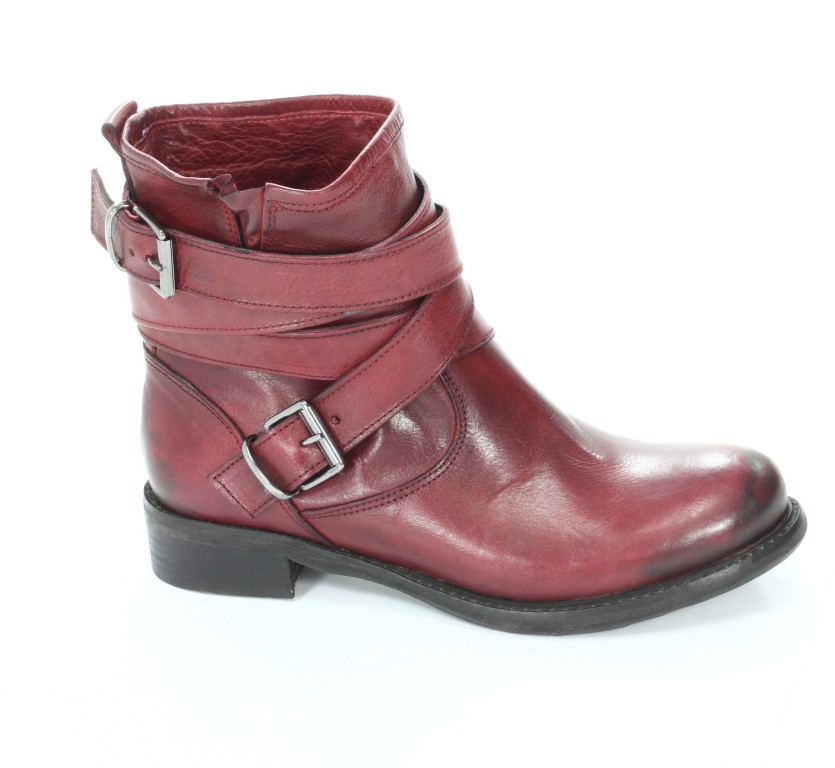 Rose Noire Trzewiki Damskie CL032 Vacchetta Rosso