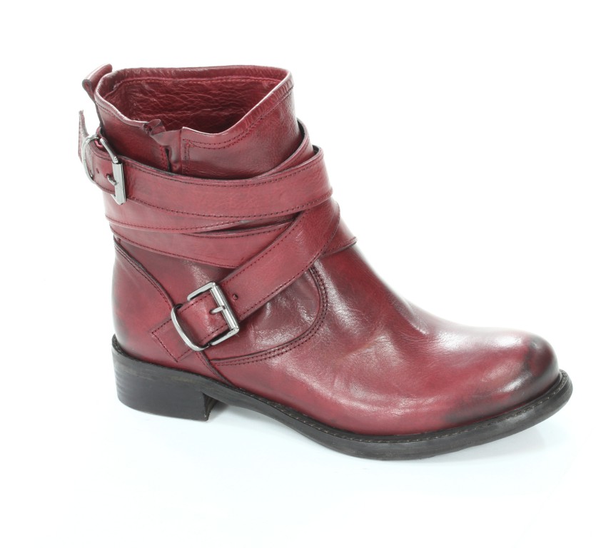 Rose Noire Trzewiki Damskie CL032 Vacchetta Rosso