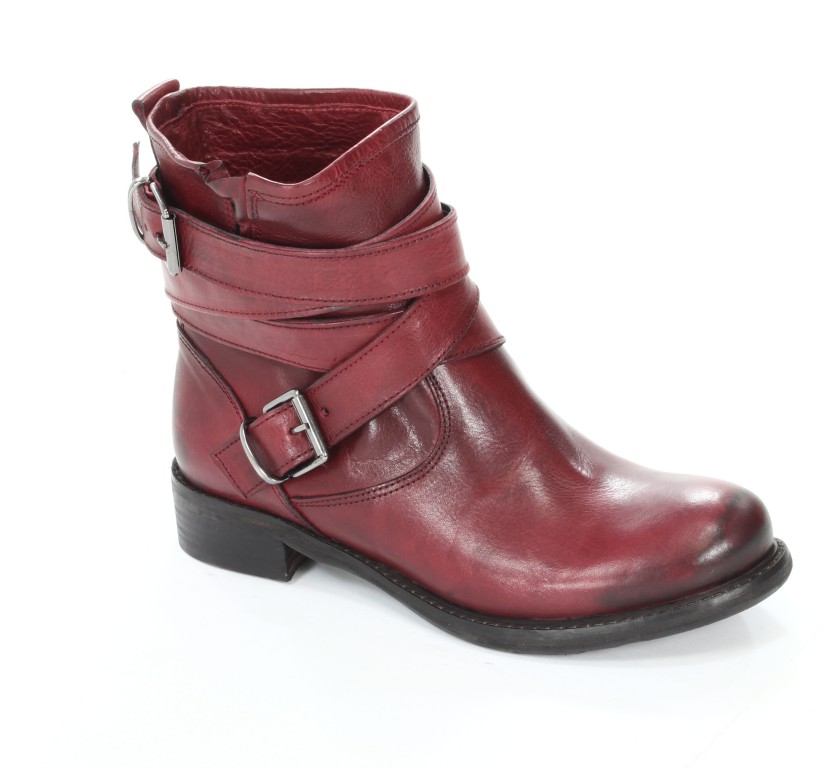 Rose Noire Trzewiki Damskie CL032 Vacchetta Rosso