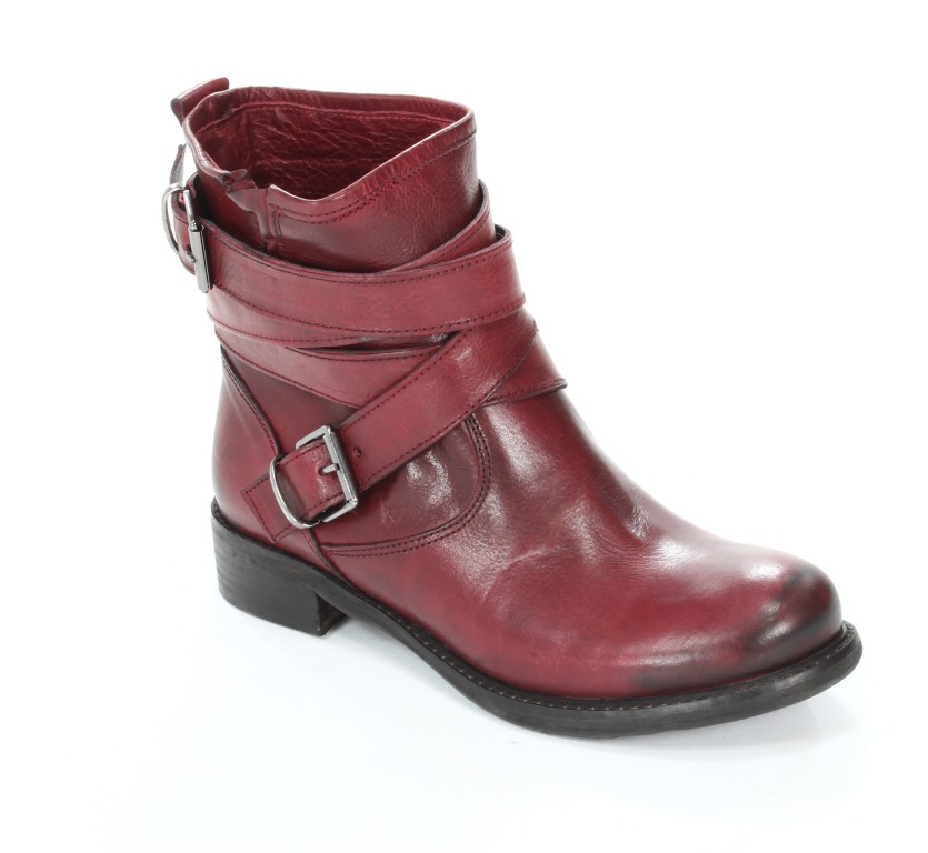 Rose Noire Trzewiki Damskie CL032 Vacchetta Rosso