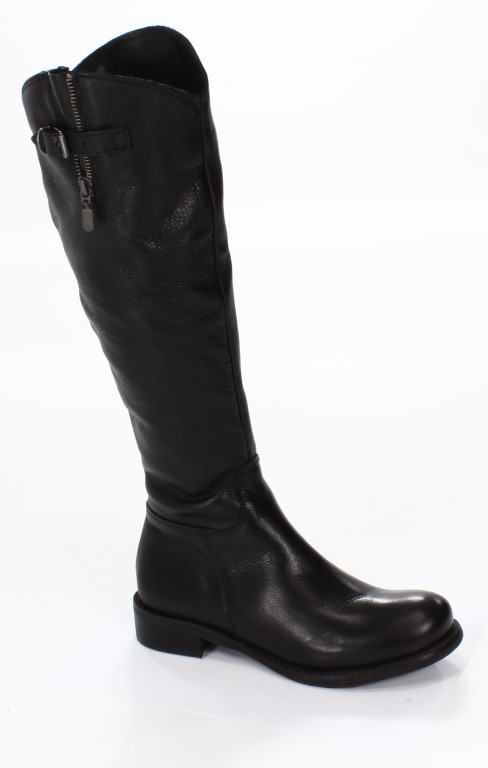 Rose Noire Kozaki Damskie CL051 Vacchetta Nero